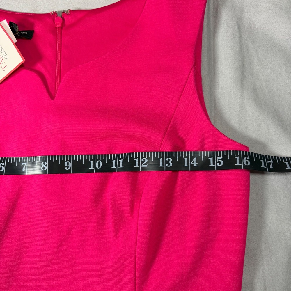Talbots Petite Pink Sleeveless Sheath Dress Notched Neck 4P NWT 326524 - Picture 6 of 6